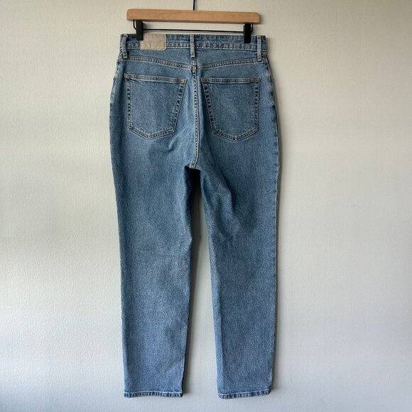 Everlane Curvy Cheeky High Rise Straight Jeans Light Wash Size 29 Womens - Picture 3 of 10
